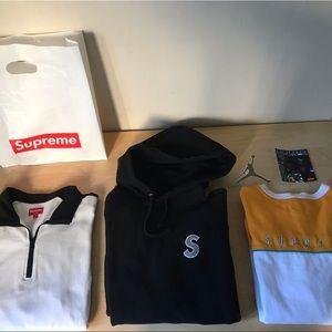 Supreme BUNDLE—Hoodie, Long Sleeves, Stickers, Bag